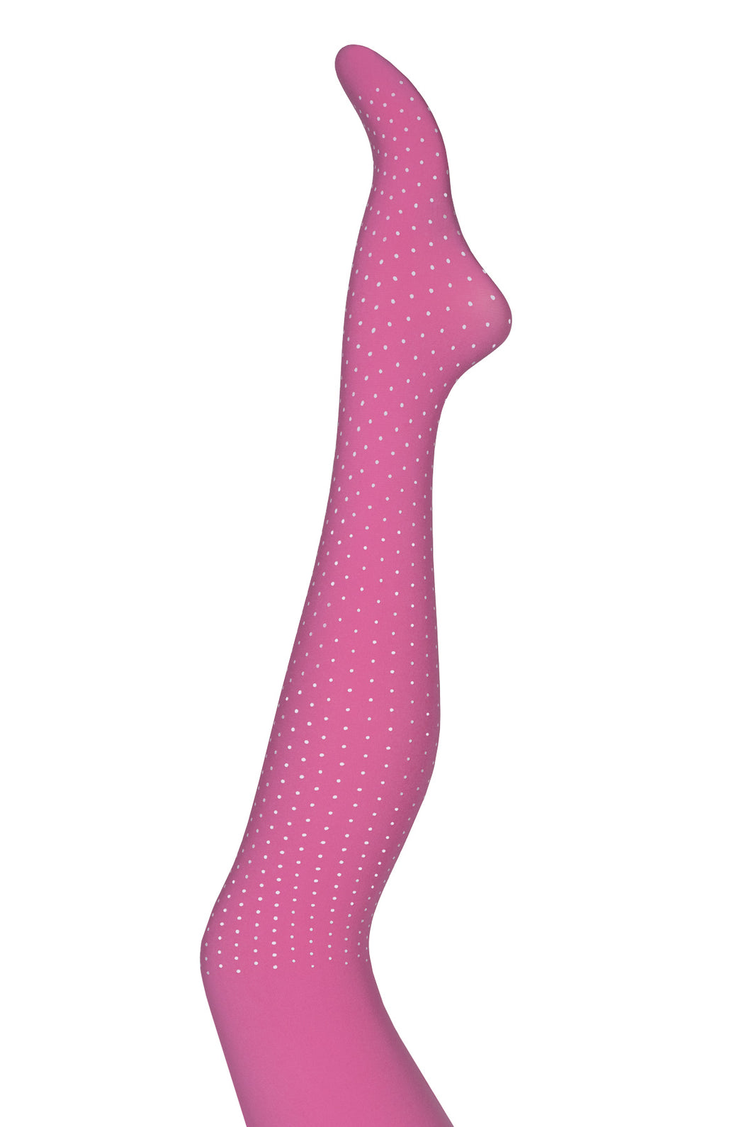Verdens beste og kuleste strømpebukse i kraftig rosa prikket spandex kvalitet onesize