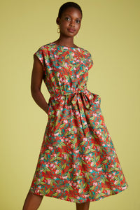 Betty Loose Fit Dress Salina sommerkjole tropisk print fra King Louie